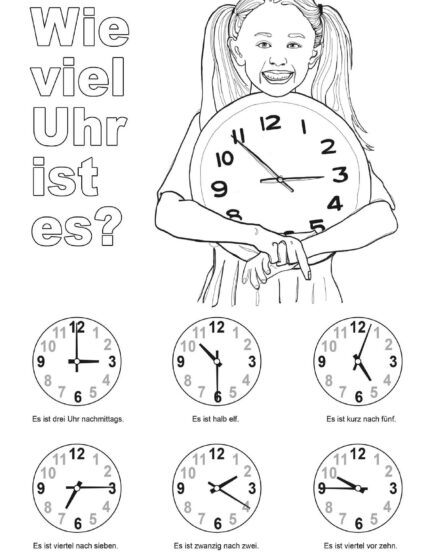 ABC und 123 - Uhrzeit Uhr