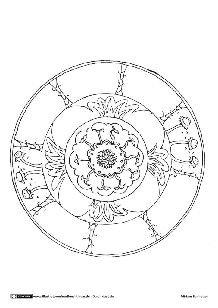 Durch das Jahr - Frühling Mandala