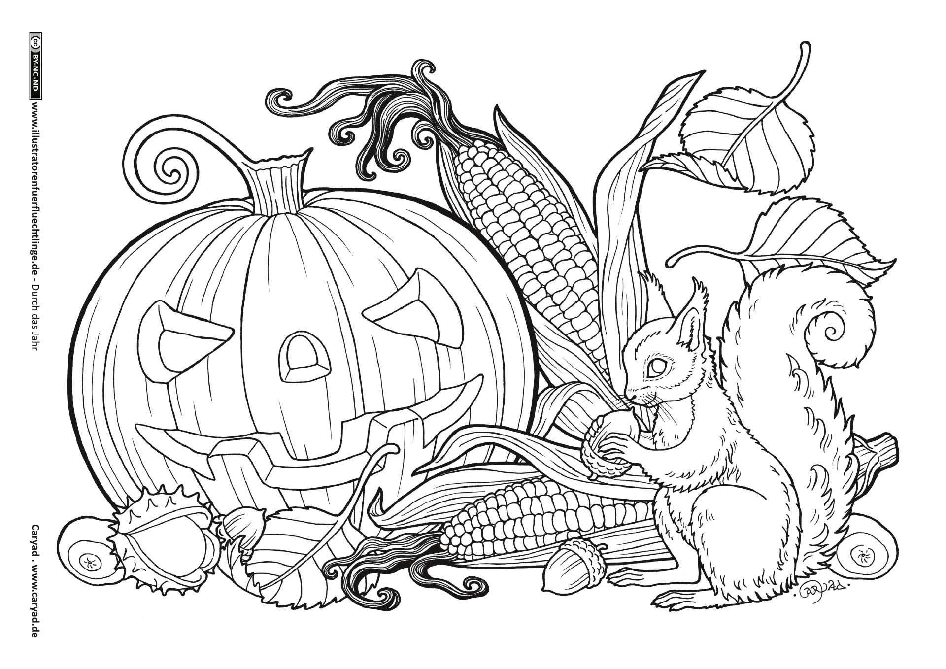 Durch das Jahr - Herbst Kürbislaterne