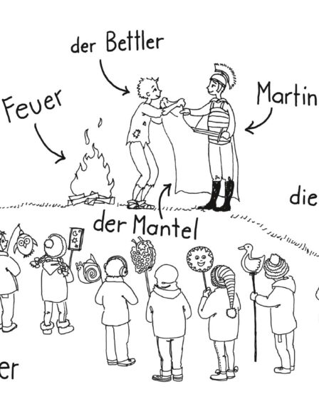 Durch das Jahr - Sankt Martin Martinsfeuer