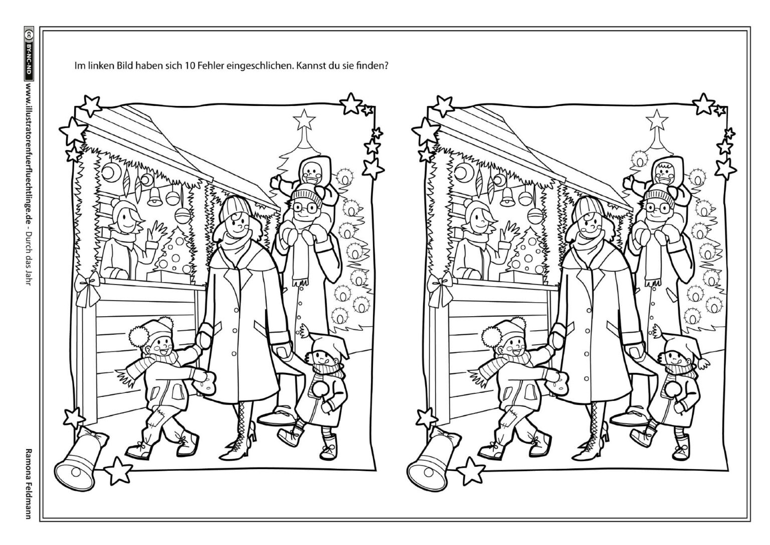 Fehlersuchbilder Weihnachten Durch Das Jahr – Winter weihnachten