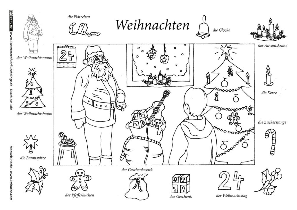 Durch das Jahr - Weihnachten von Manuela Hache