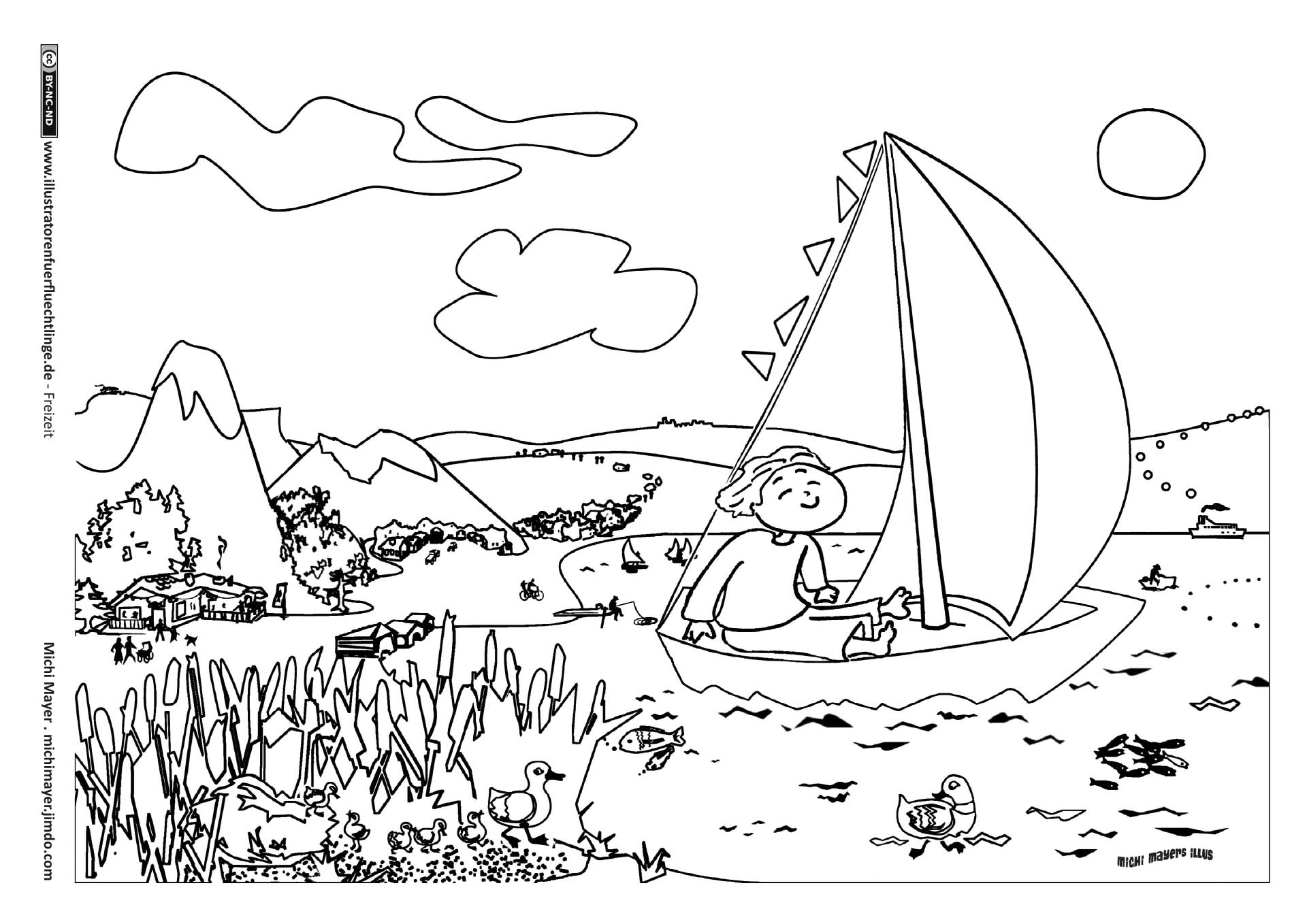 Freizeit - Segelboot Segeln von Michi Mayer