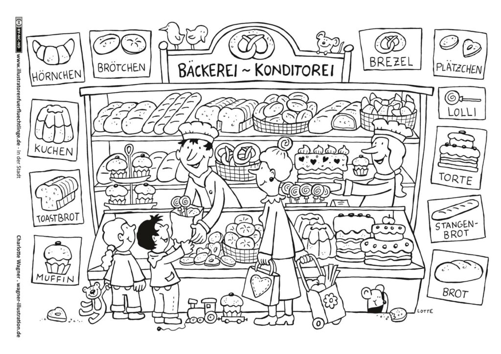 In der Stadt - Bäckerei - Lotte Wagner