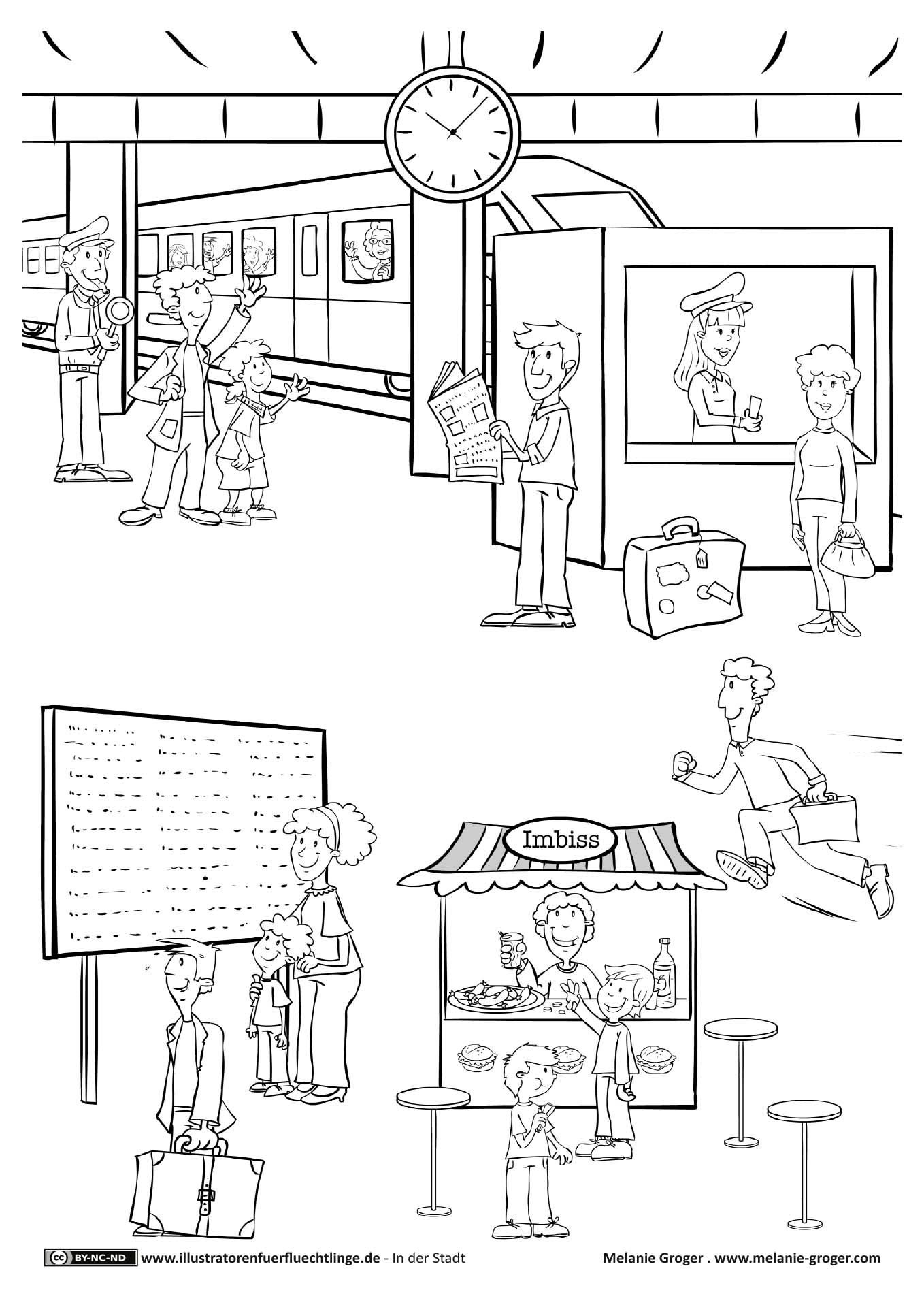 In der Stadt - Bahnhof von Melanie Groger