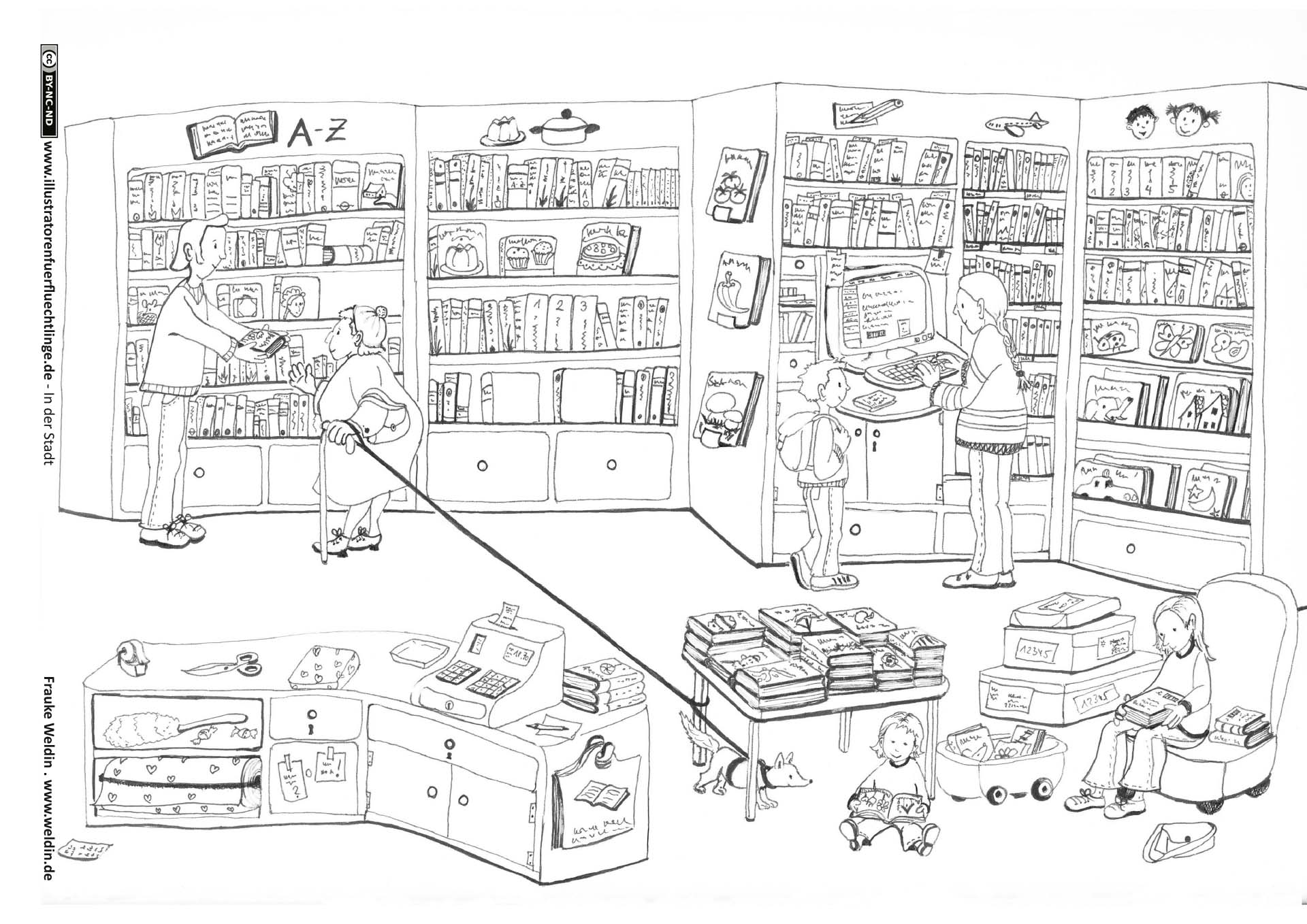 In der Stadt - Buchhandlung