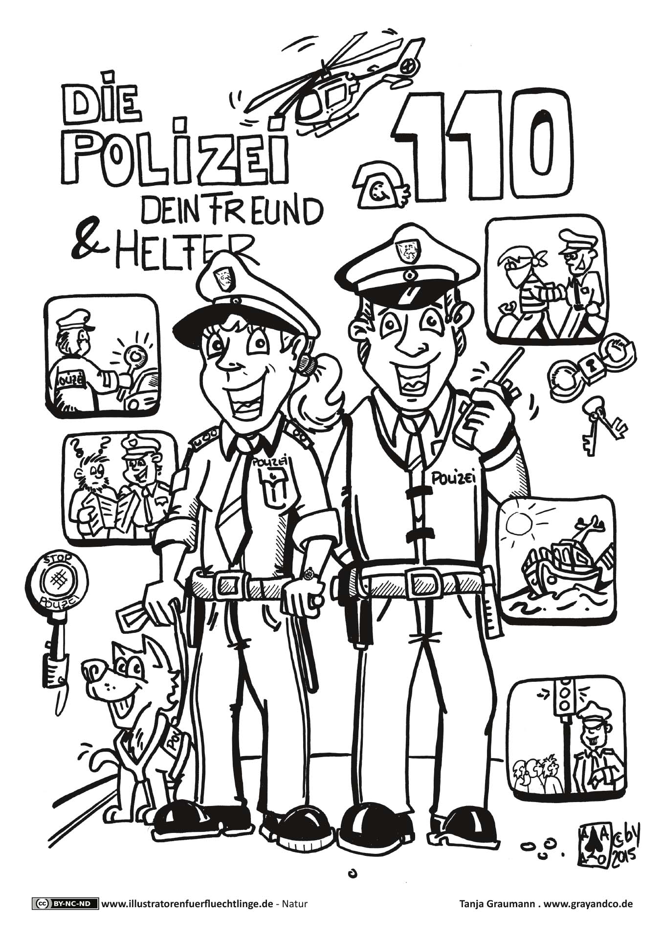 In der Stadt - Polizei von Tanja Graumann