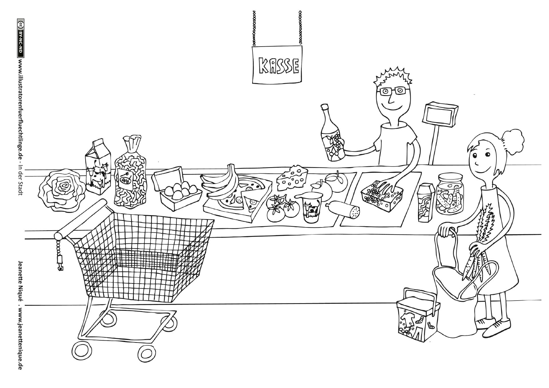 In der Stadt - Supermarkt Kasse