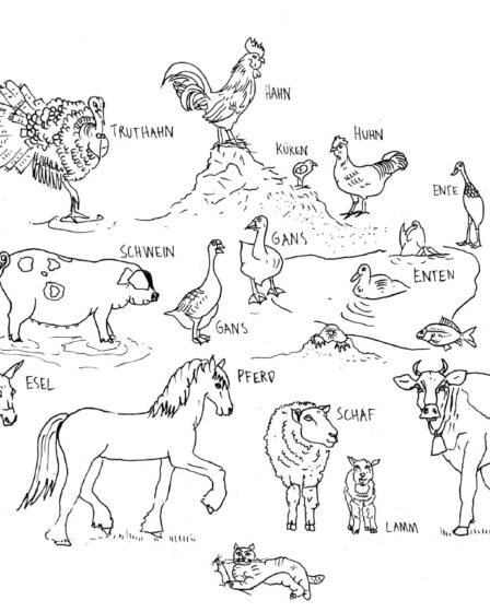 Leben und Wohnen - Tiere Nutztiere Haustiere