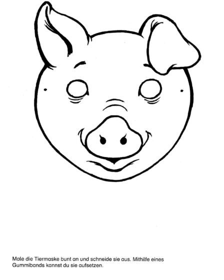 Natur - Maske Schwein