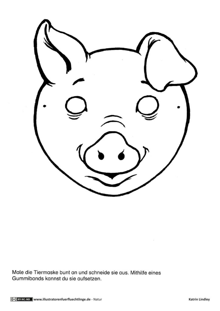 Natur - Maske Schwein