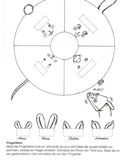 Natur - Tiere Fingerpuppen Basteln