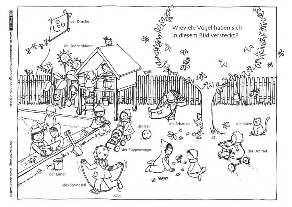 Schule und KiTa - Kindergarten Spielen draußen von Stefanie Messing