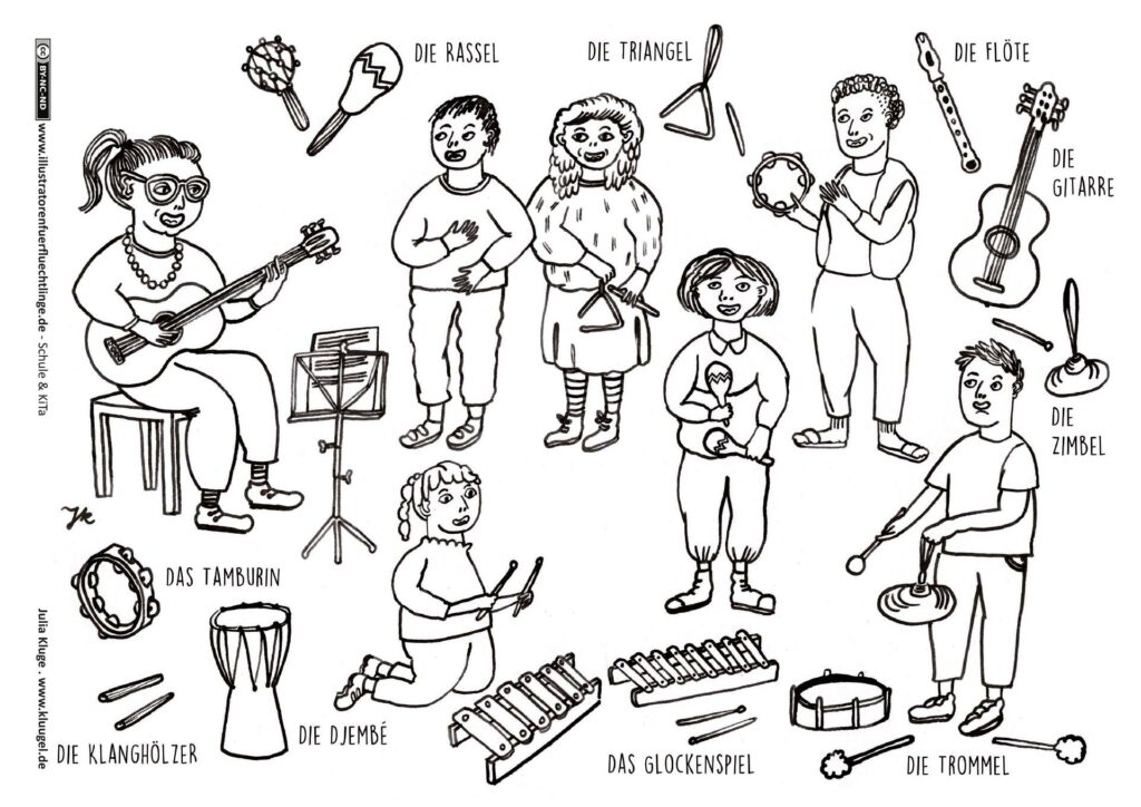 Schule und KiTa - Musik Musikinstrumente Muisizieren