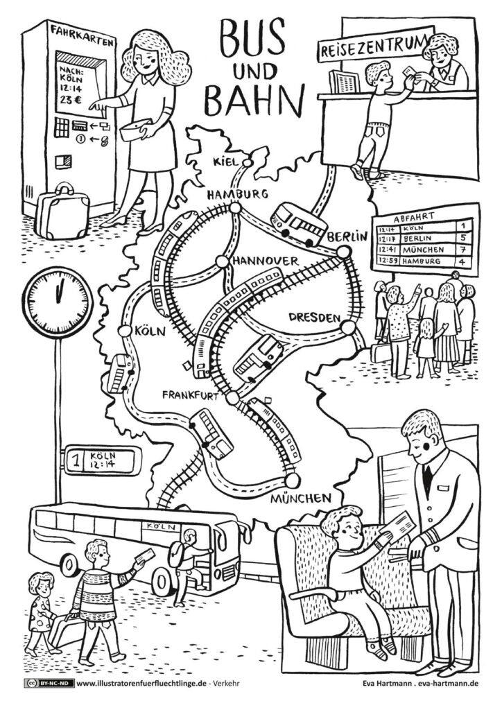 Verkehr - Bus und Bahn von Eva Hartmann