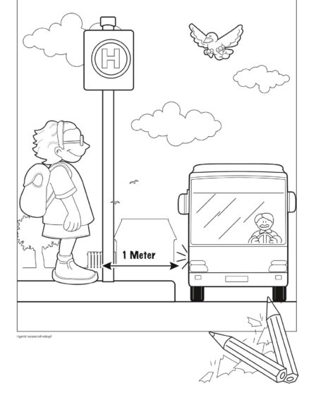 Verkehr - Bushaltestelle Abstand von Gerrit Hansen