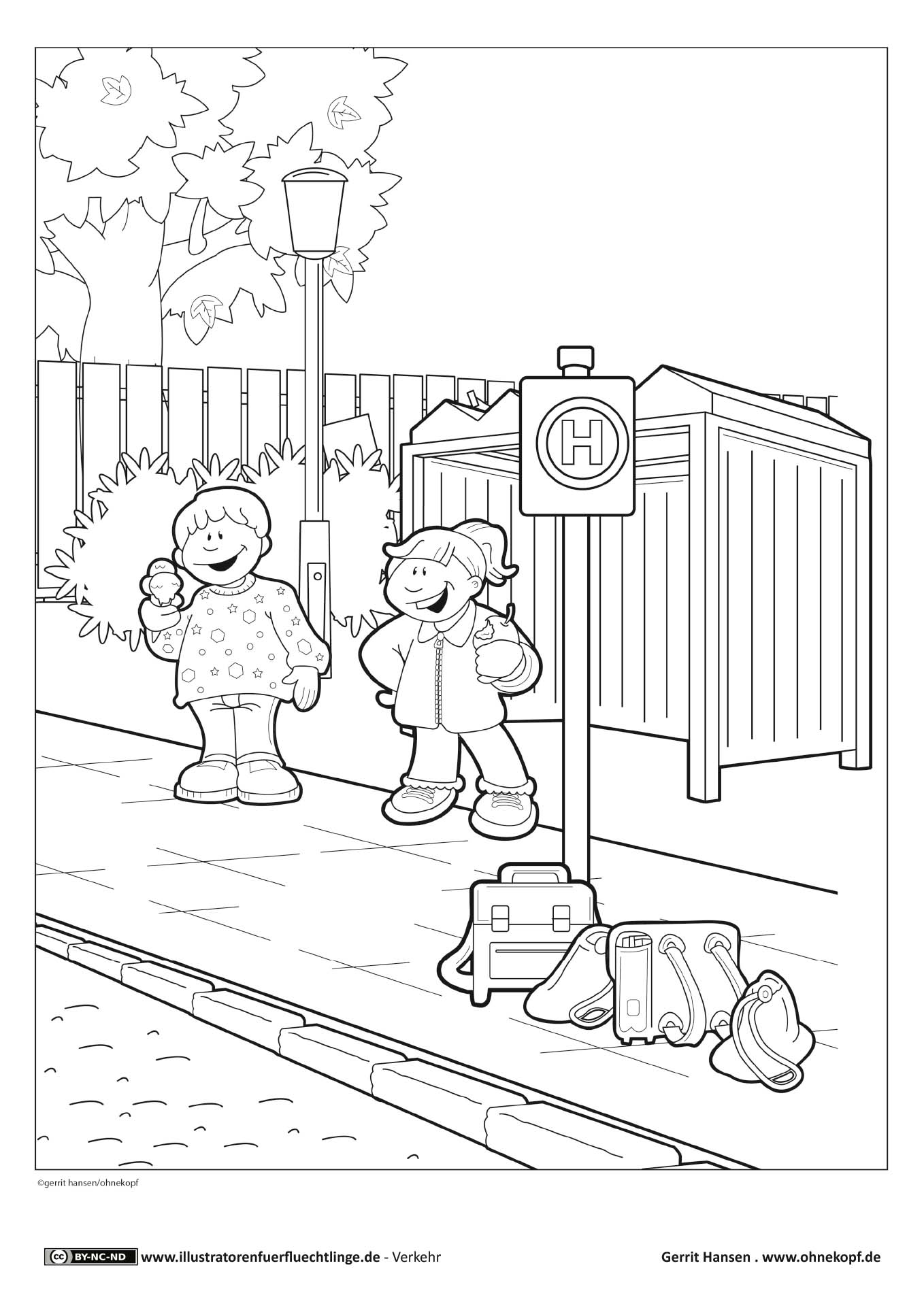 Verkehr - Bushaltestelle von Gerrit Hansen