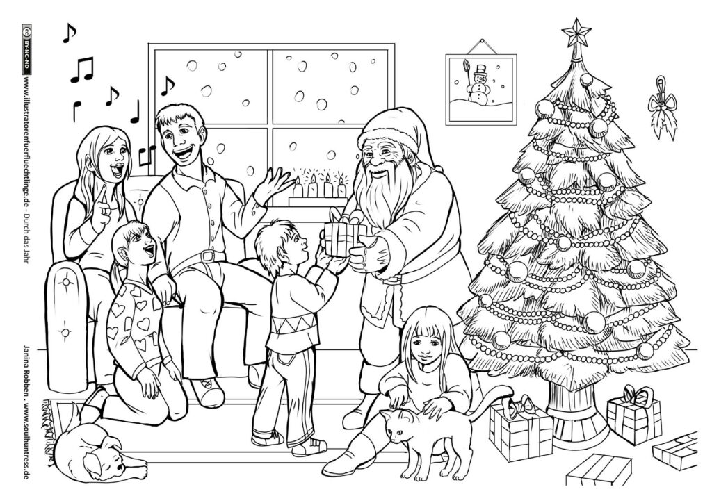 Durch das Jahr - Weihnachten in der Familie Weihnachtsmann von Janina Robben