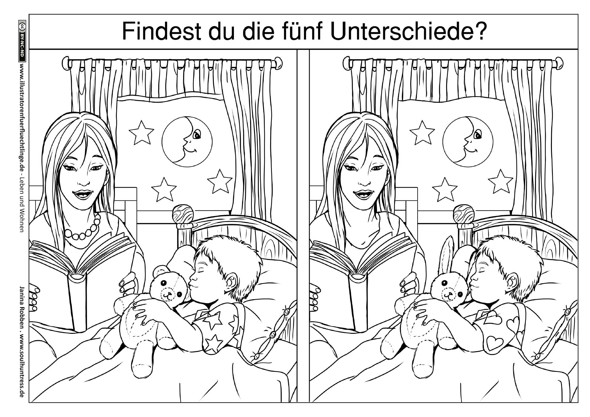 Leben und Wohnen - Vorlesen Schlafen Fehlerbild von Janina Robben