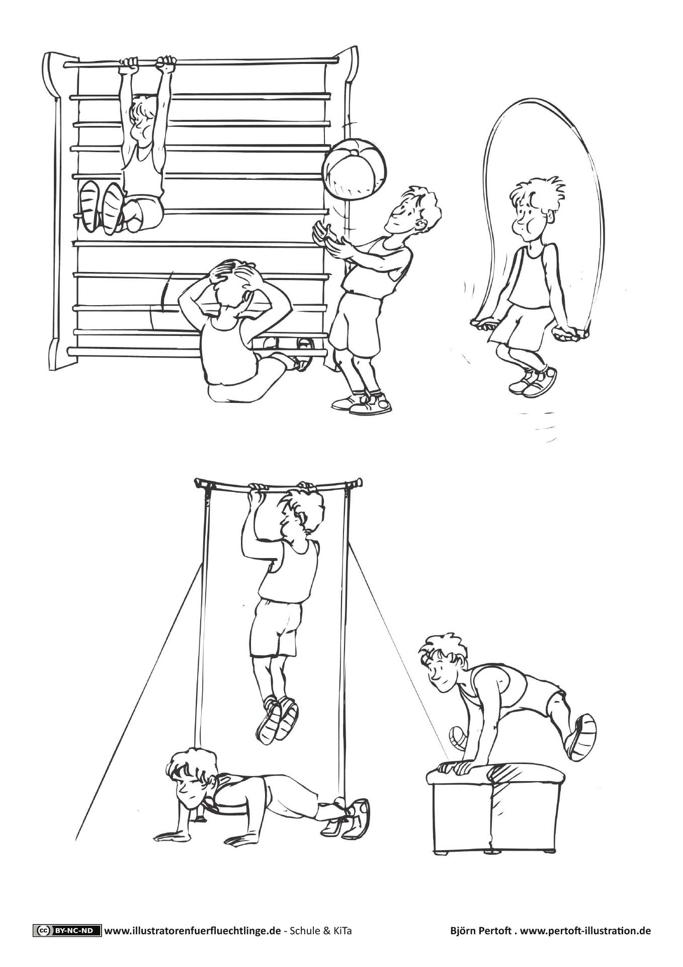 Schule und KiTa - Sportunterricht Turnen von Björn Pertoft